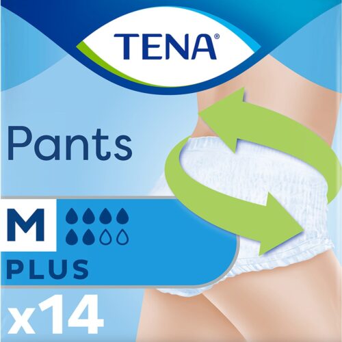 CUECA P/ INCONTINÊNCIA PLUS TAMANHO M MEDIUM TENA 14UN