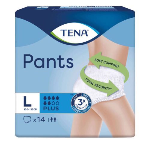 CUECA P/ INCONTINÊNCIA PLUS TAMANHO L LARGE TENA 14UN
