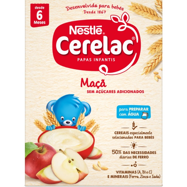 FARINHA LÁCTEA CERELAC MAÇÃ 250GR