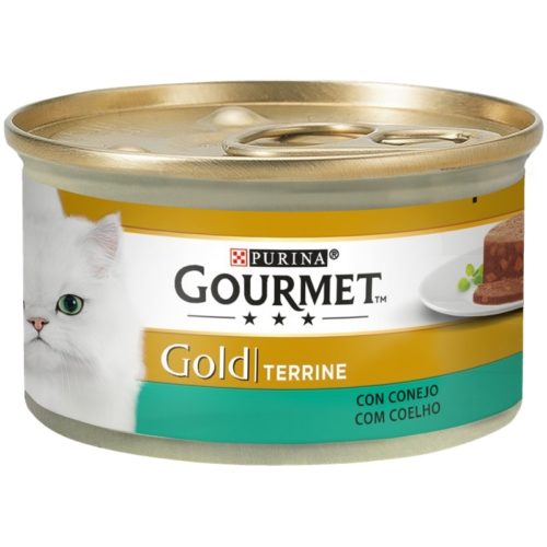 ALIM GATO GOURMET GOLD COELHO TERRINE 85GR