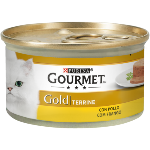 ALIM GATO GOURMET GOLD FRANGO TERRINE 85G