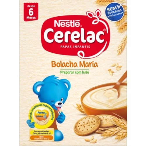 CERELAC BOLACHA MARIA SEM AÇÚCARES 250GR