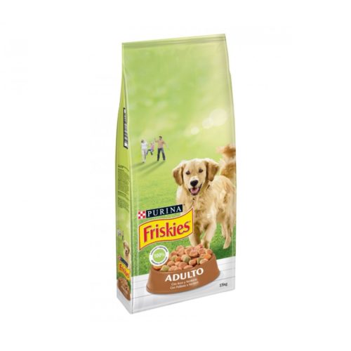 ALIMENTO CÃO SECO FRISKIES CROQUETES AVES&VERDURAS 15KG
