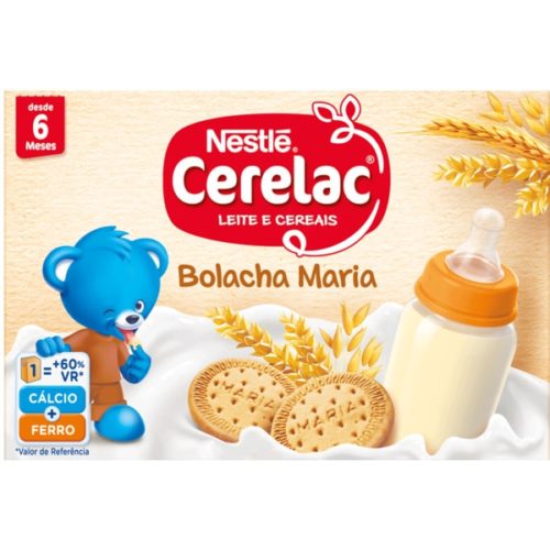 LEITE CERELAC CEREAIS BOLACHA MARIA 2X200ML