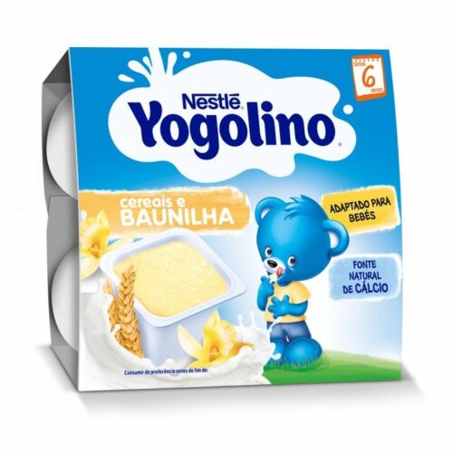 ALIMENTO LÁCTEO YOGOLINO CEREAIS/BAUNILHA NESTLÉ 4X100GR