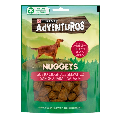 SNACK CÃO PURINA ADVENTUROS NUGGETS 90GR