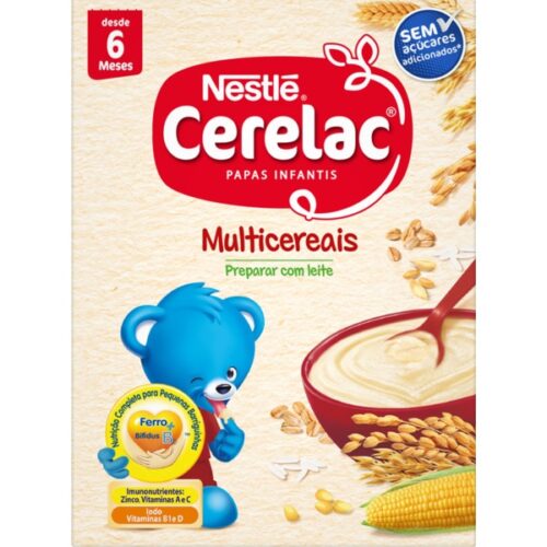 FARINHA NÃO LÁCTEA CERELAC MULTICERIAIS SEM AÇÚCAR 250GR