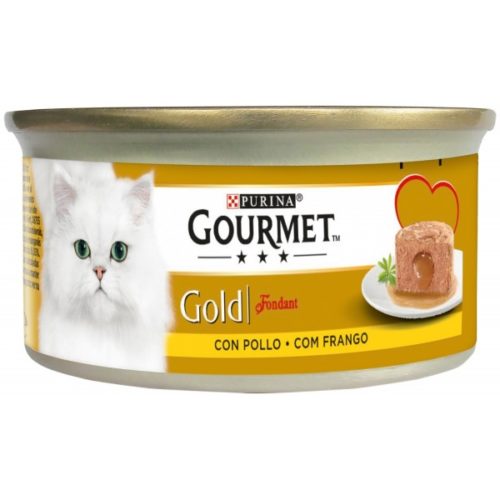 ALIM GATO GOURMET GOLD FONDANT FRANGO 85GR
