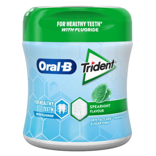 PASTILHA SPEARMINT TRIDENT ORAL-B BOTTLE 68GR