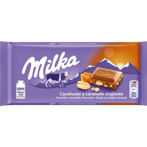 TABLETE CHOCOLATE MILKA PEANUT&CARAMEL 90GR