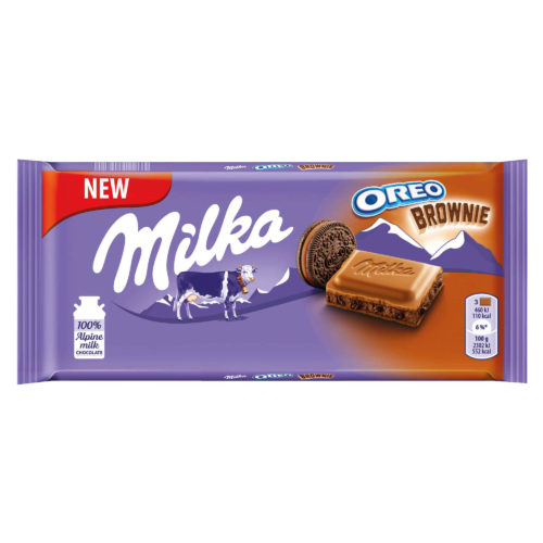 TABLETE CHOCOLATE MILKA BROWNIE OREO 100GR