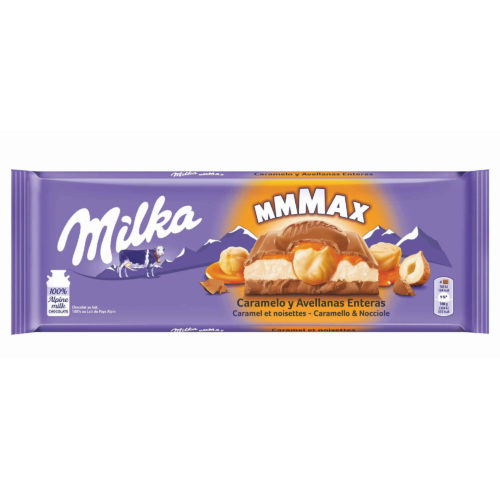 CHOCOLATE MILKA CARAMELO&AVELÃS 300GR TOFFE CREAM&NUTS