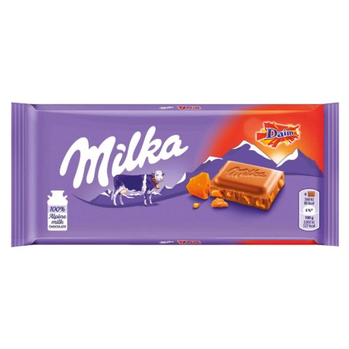 TABLETE CHOCOLATE MILKA DAIM 100GR