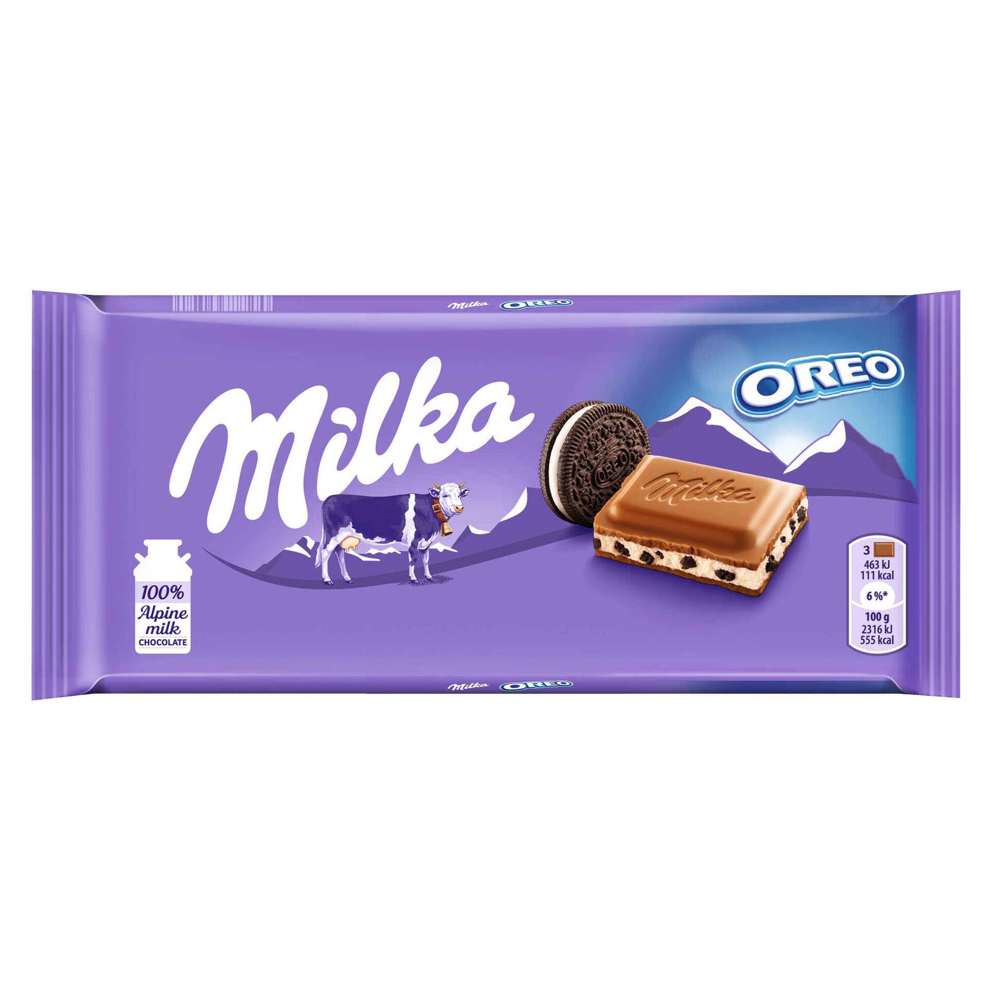 TABLETE CHOCOLATE MILKA OREO 100GR