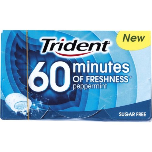 PASTILHAS 60 MINUTOS PEPPERMINT TRIDENT 22GR