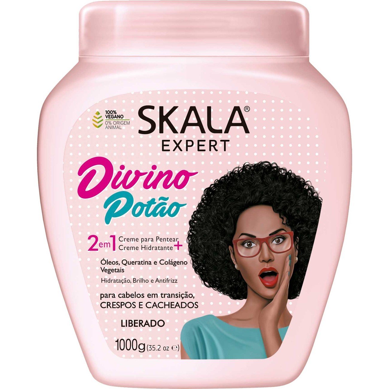 MÁSCARA CABELO 2 EM 1 DIVINO POTÃO SKALA 1L