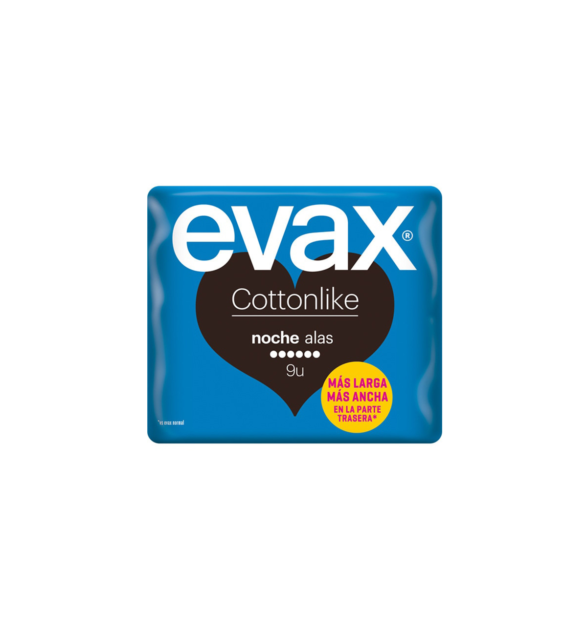PENSO HIGIÉNICO C/ ALAS NOITE EVAX COTTONLIKE 9UN