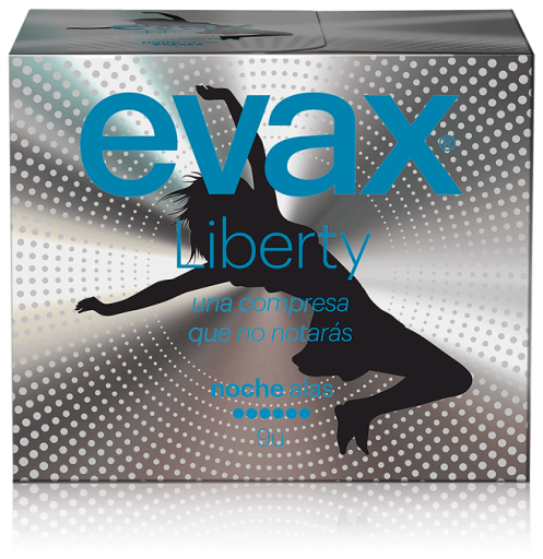 PENSO HIGIÉNICO EVAX LIBERTY NOITE C/ALAS 9UN