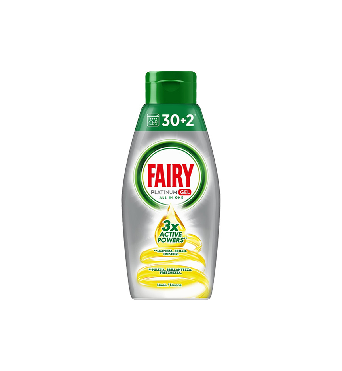 GEL MAQ LOIÇA FAIRY PLATINUM ALL IN ONE 30+2 LIMÃO