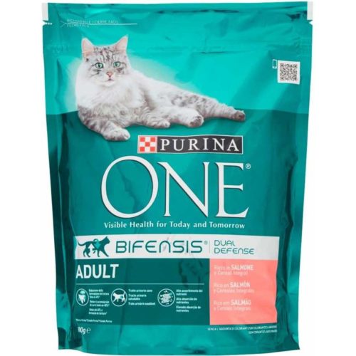ALIMENTO SECO GATO PURINA ONE SALMÃO 800GR ADULTO