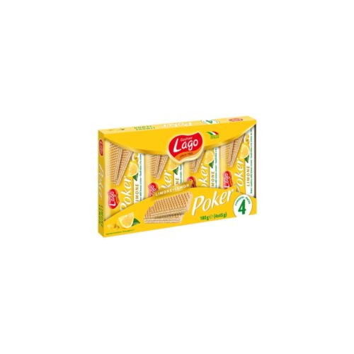 WAFER LAGO POKER LIMÃO 4X45GR