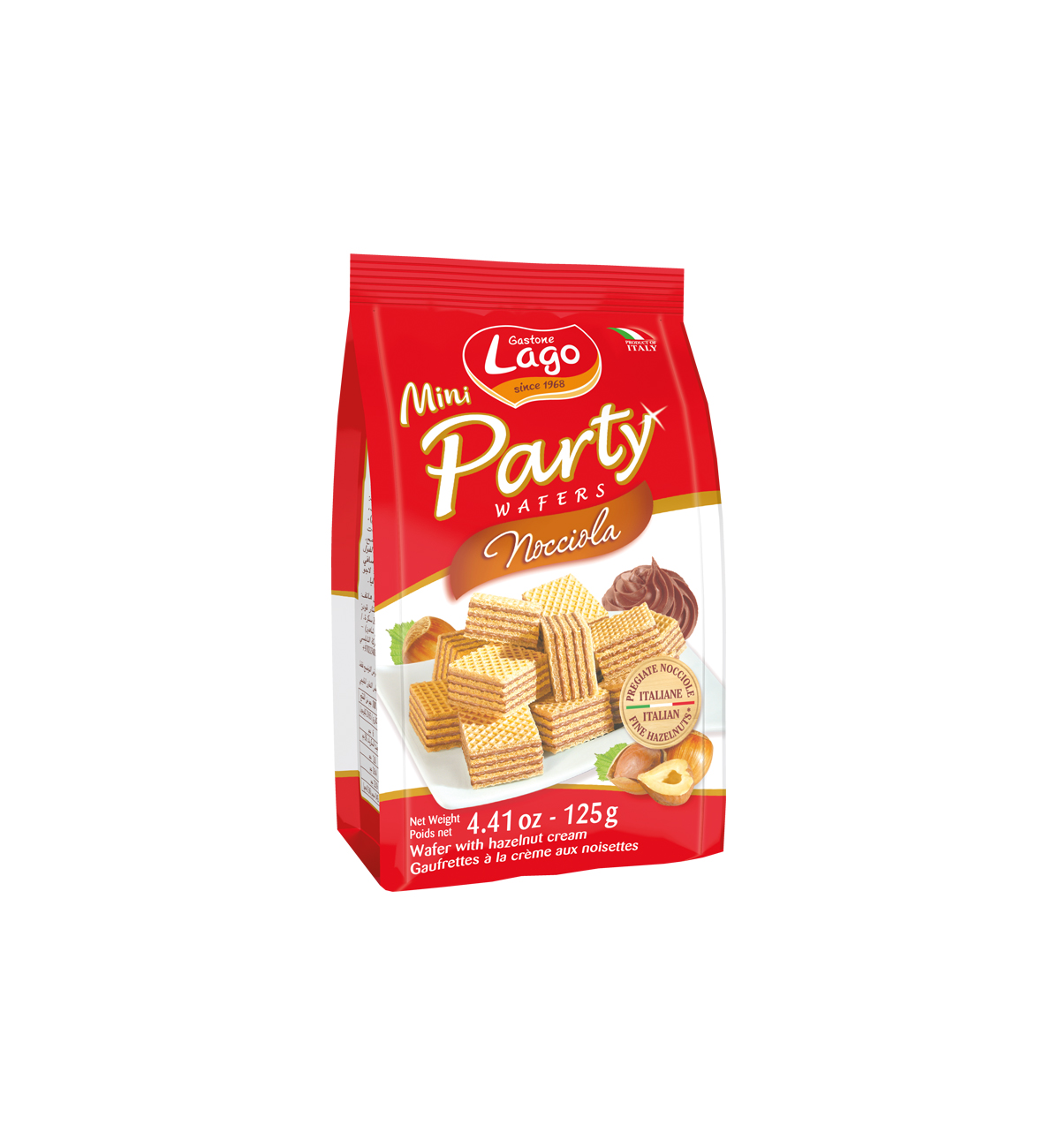 BOL LAGO MINI PARTY WAFERS AVELÃ 125GR