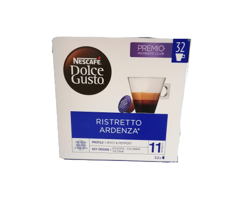 CAFÉ DOLCE GUSTO RISTRETO ARDENZA 32 CÁPSULAS