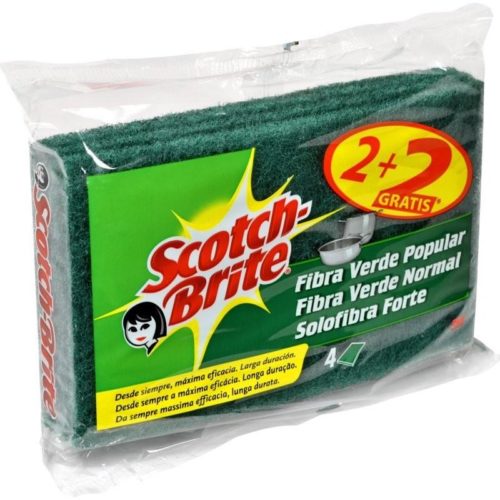 ESFREGÃO SCOTCH BRITE FIBRA VERDE 2+2U