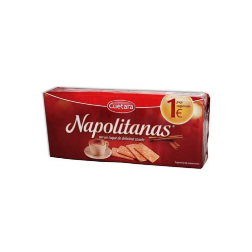 BOLACHA RICANELA NAPOLITANAS CUÉTARA 213GR