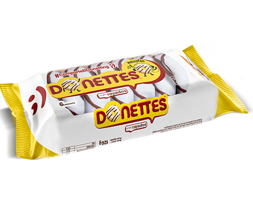 DONETTES MINI RAYADOS 4X84GR