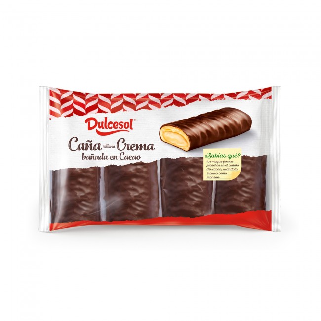 BOLO CANAS CREME CHOCOLATE DULCESOL 153G