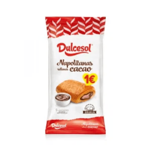 NAPOLITANAS CACAU DULCESOL 160G 4UN
