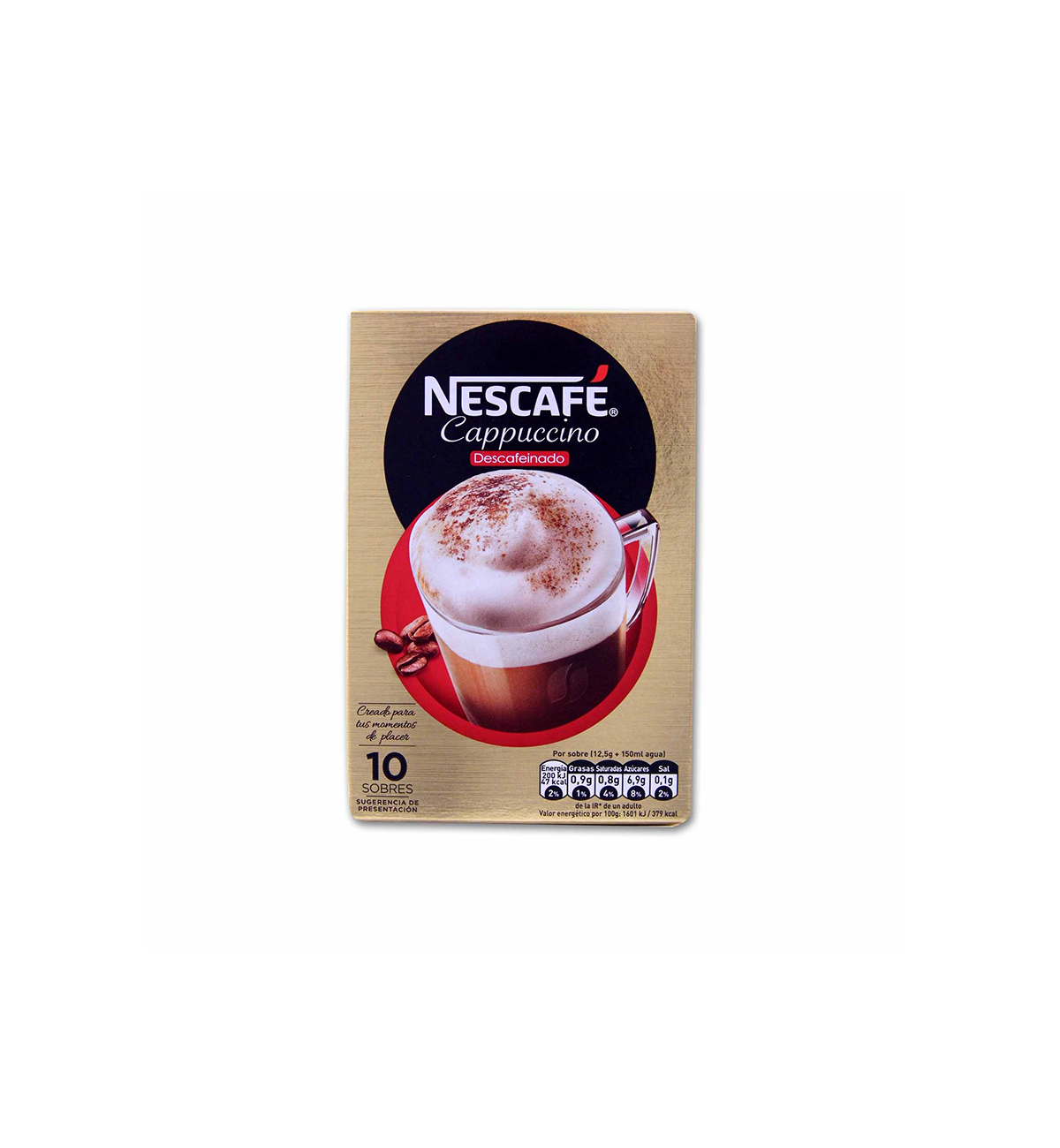 CAPPUCCINO DESCAFEINADO NESCAFÉ 10X12,5GR