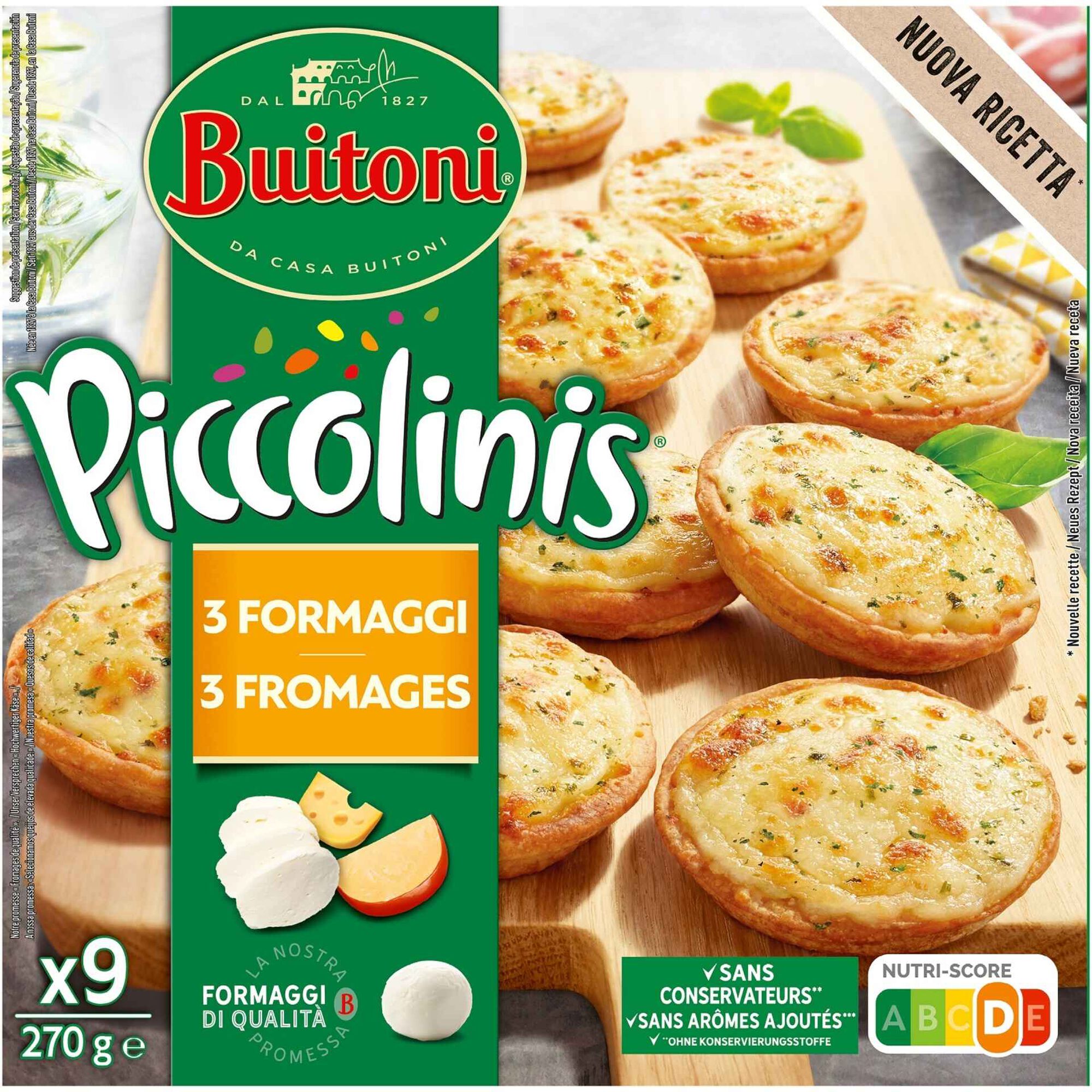 PIZZA BUITONI PICCOLINIS 3QUEIJOS 270GR