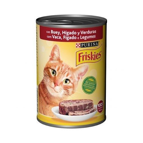 ALIMENTO HUMIDO GATO FRISKIES VACA 400GR LATA