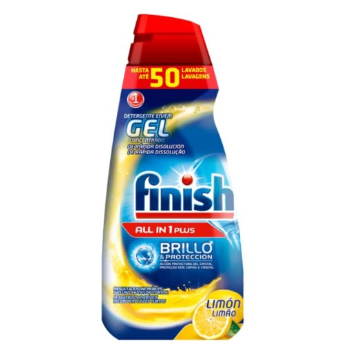 DETERGENTE LOIÇA MAQUINA GEL FINISH LIMÃO 50D 1L
