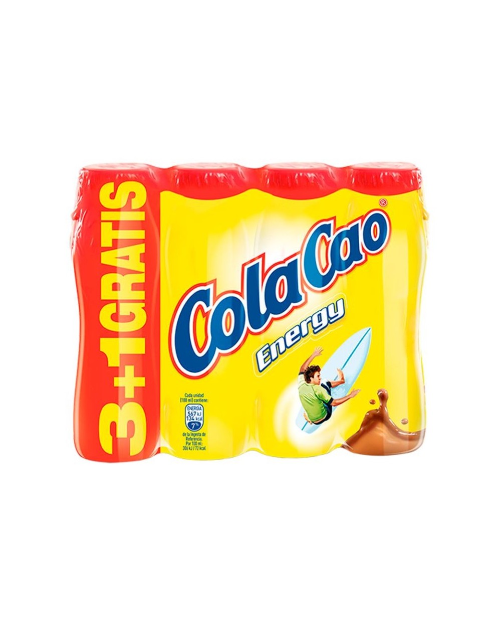 LEITE COLACAO ENERGY 4X188ML