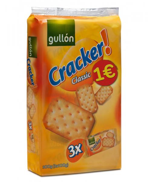 BOL GULLON CRACKER CLASSIC 3X100GR