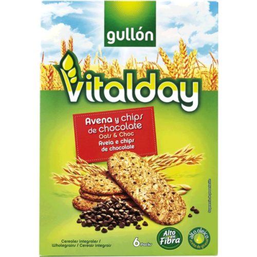BOL VITALDAY AVEIA&CHIPS CHOC 240GR