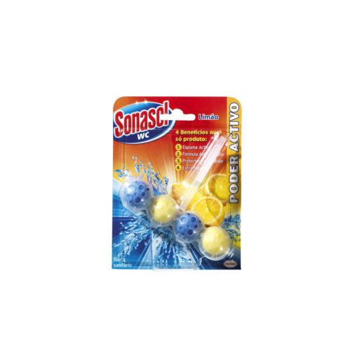 BLOCO SANITARIO BREF WC PODER ACTIVO LIMÃO 50GR