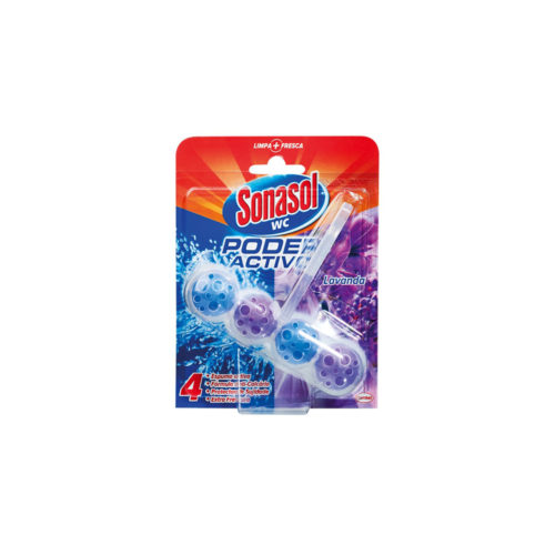 BLOCO SANITARIO SONASOL BREF WC PODER ACTIVO LAVANDA 50GR