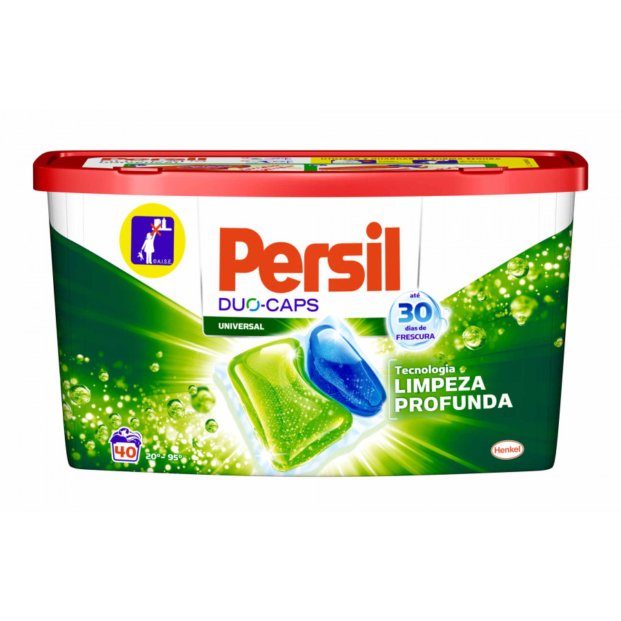 DETERGENTE MÁQUINA ROUPA UNIVERSAL PERSIL 40 CAPS