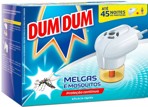 INSECT ELET DUM DUM MELGAS&MOSQUITOS + RECARGA 45NOITES