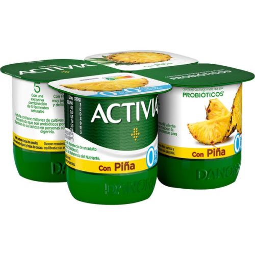IOG ACTIVIA 0% PED ANANAS 4X120GR