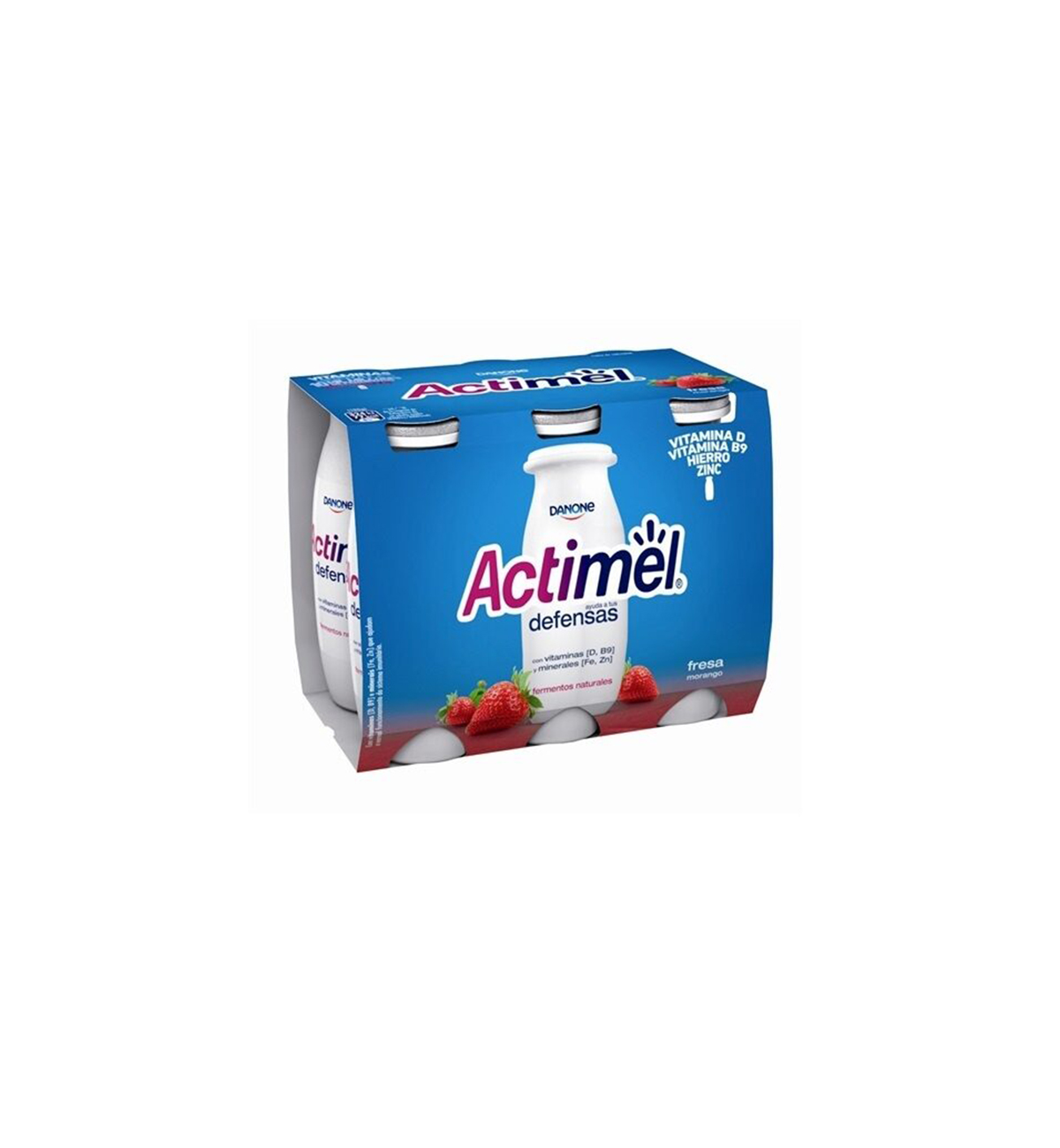 ACTIMEL MORANGO 6X100ML