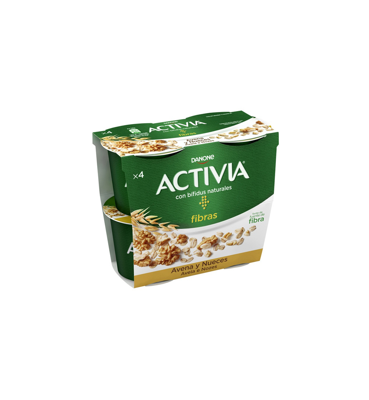 IOG ACTIVIA AVEIA/NOZES 4X120GR DANONE