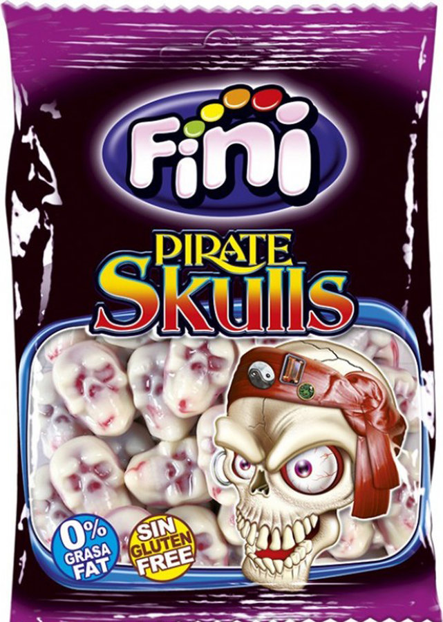 GOMAS FINI PIRATE SKULLS 100GR CAVEIRAS