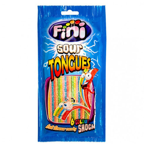 GOMAS FINI SOUR TONGUES 6COLOUR 100GR