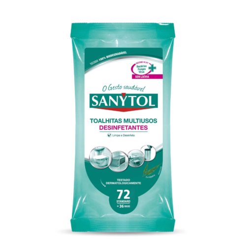 TOALHITAS DESINF MULTIUSOS SANYTOL 36UNI