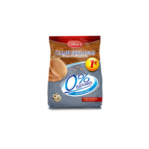 BOLACHAS CAMPURRIANAS 0% AÇUCAR CUÉTARA 150GR